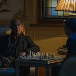 Stanley Tucci (Bernard Orlick), Richard Madden (Mason Kane) in Citadel 2x04