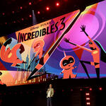 Pete Docter, direttore creativo di Pixar Animation Studios, per Gli Incredibili 3 sul palco del Disney Entertainment Showcase al D23: The Ultimate Disney Fan Event il 14 agosto 2026 ad Anaheim, in California