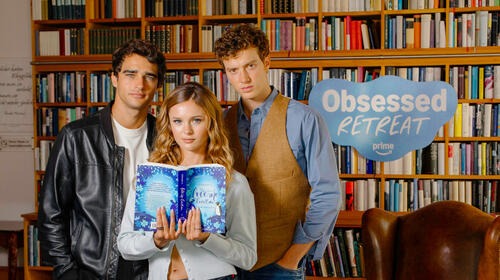 Mia Jenkins, Pepe Barroso, Luca Melucci nella foto di annuncio di Love Me Love Me 3